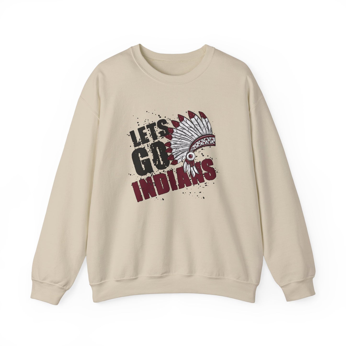 Let's Go Indians- Unisex Heavy Blend™ Crewneck Sweatshirt