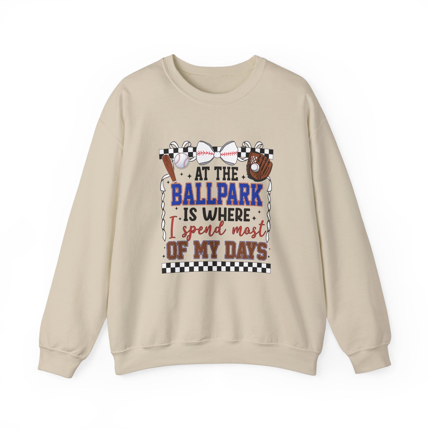 At The Ballpark- Adult Unisex Heavy Blend™ Crewneck Sweatshirt