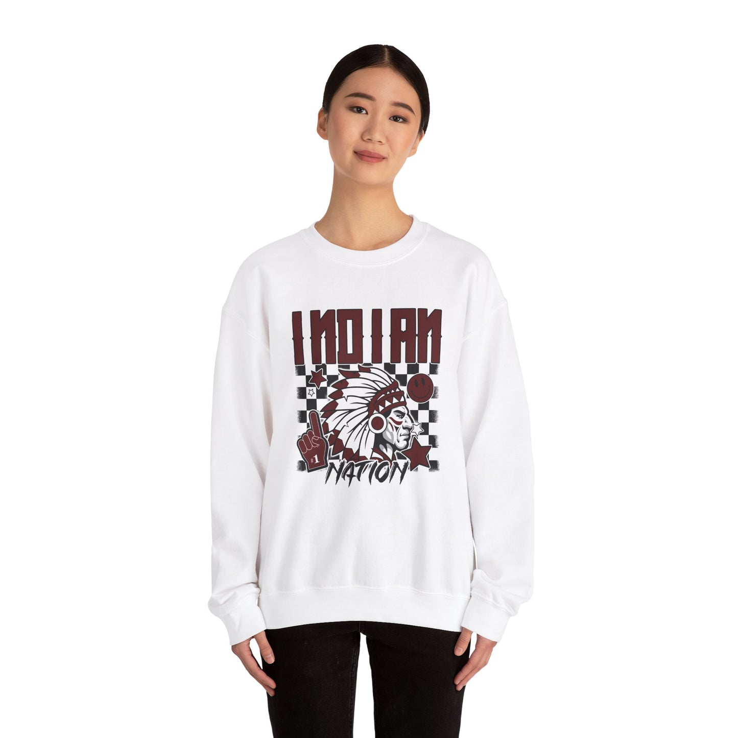 Indian Nation- Unisex Heavy Blend™ Crewneck Sweatshirt