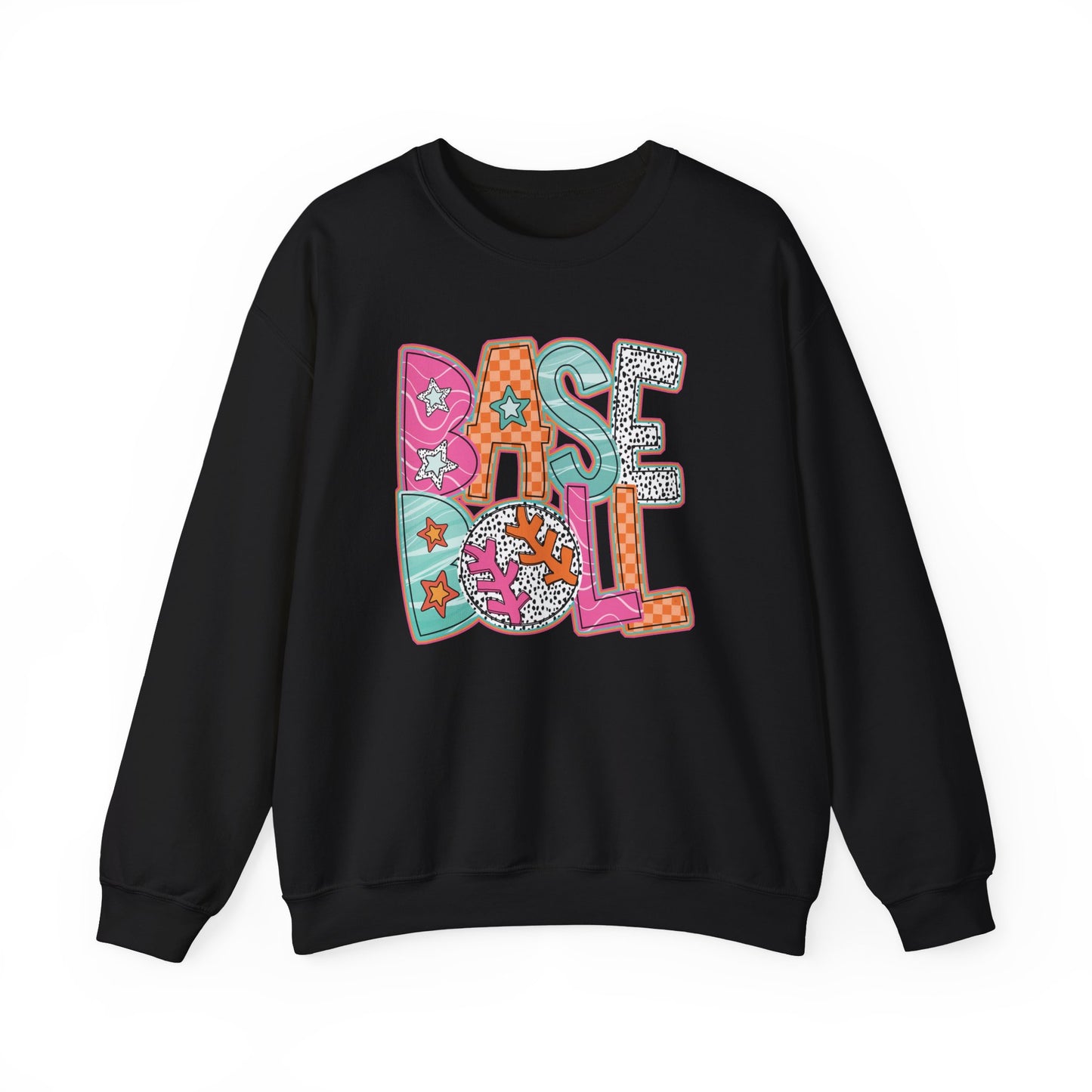 Funky Baseball- Unisex Heavy Blend™ Crewneck Sweatshirt