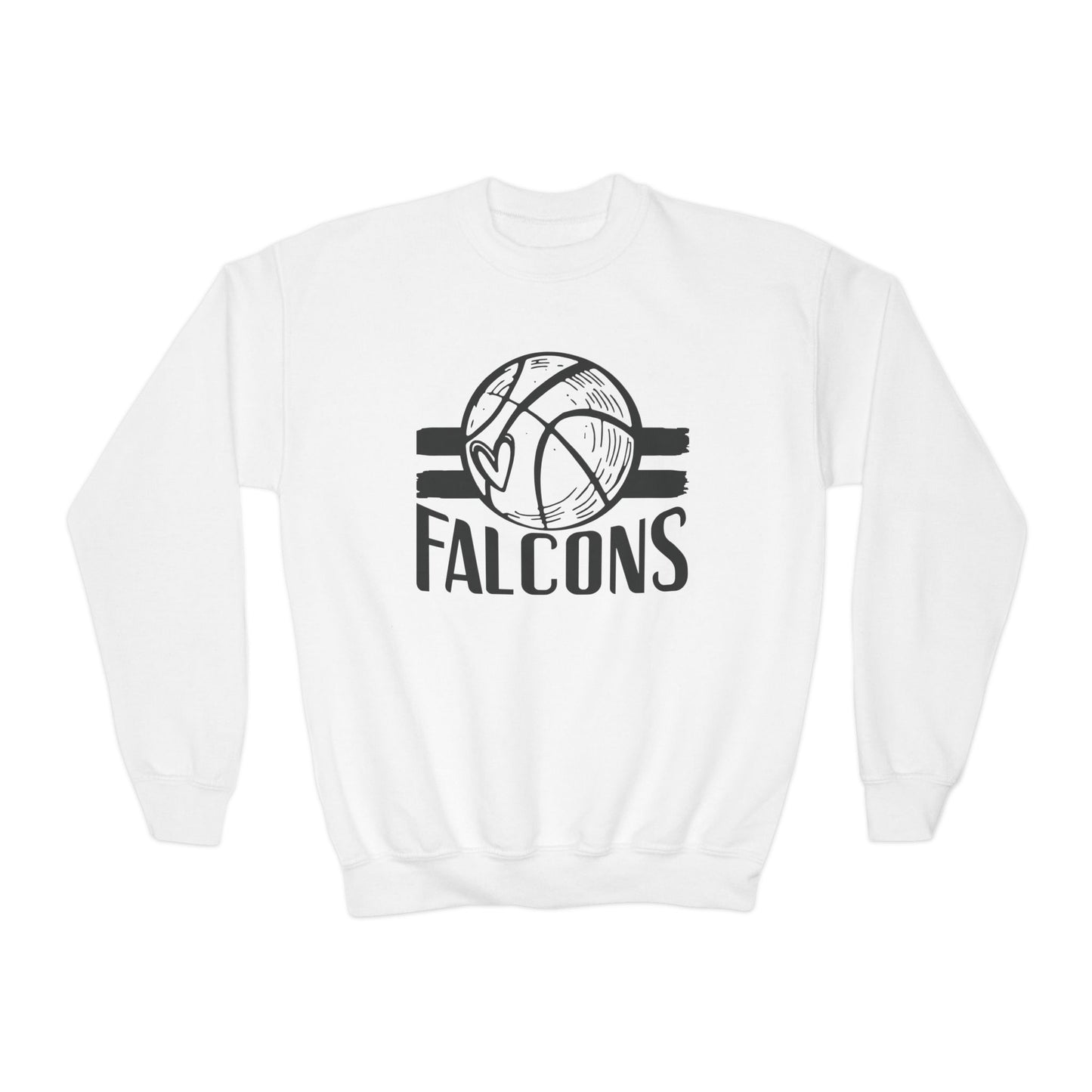 Falcons Basketball Youth Crewneck Sweatshirt