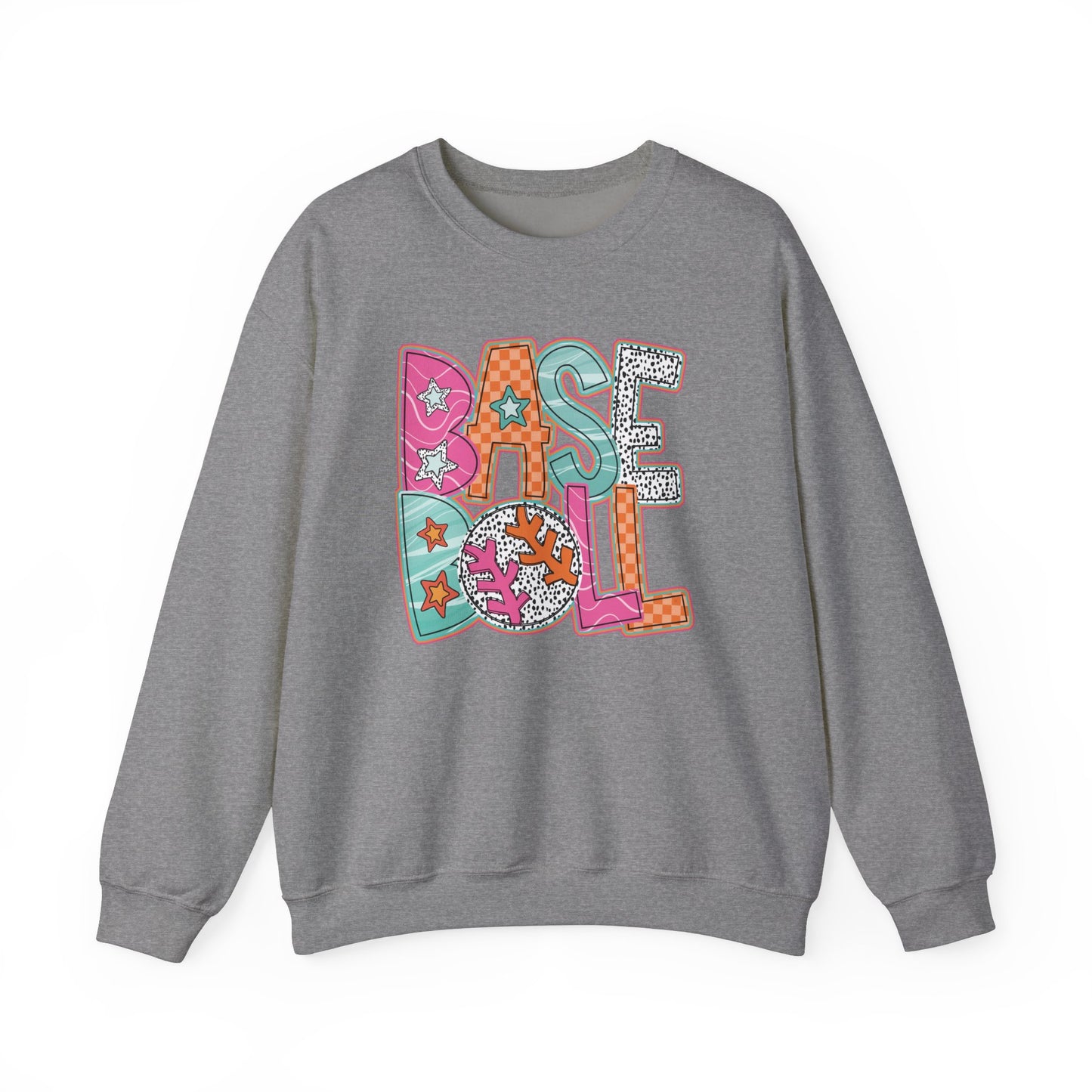 Funky Baseball- Unisex Heavy Blend™ Crewneck Sweatshirt