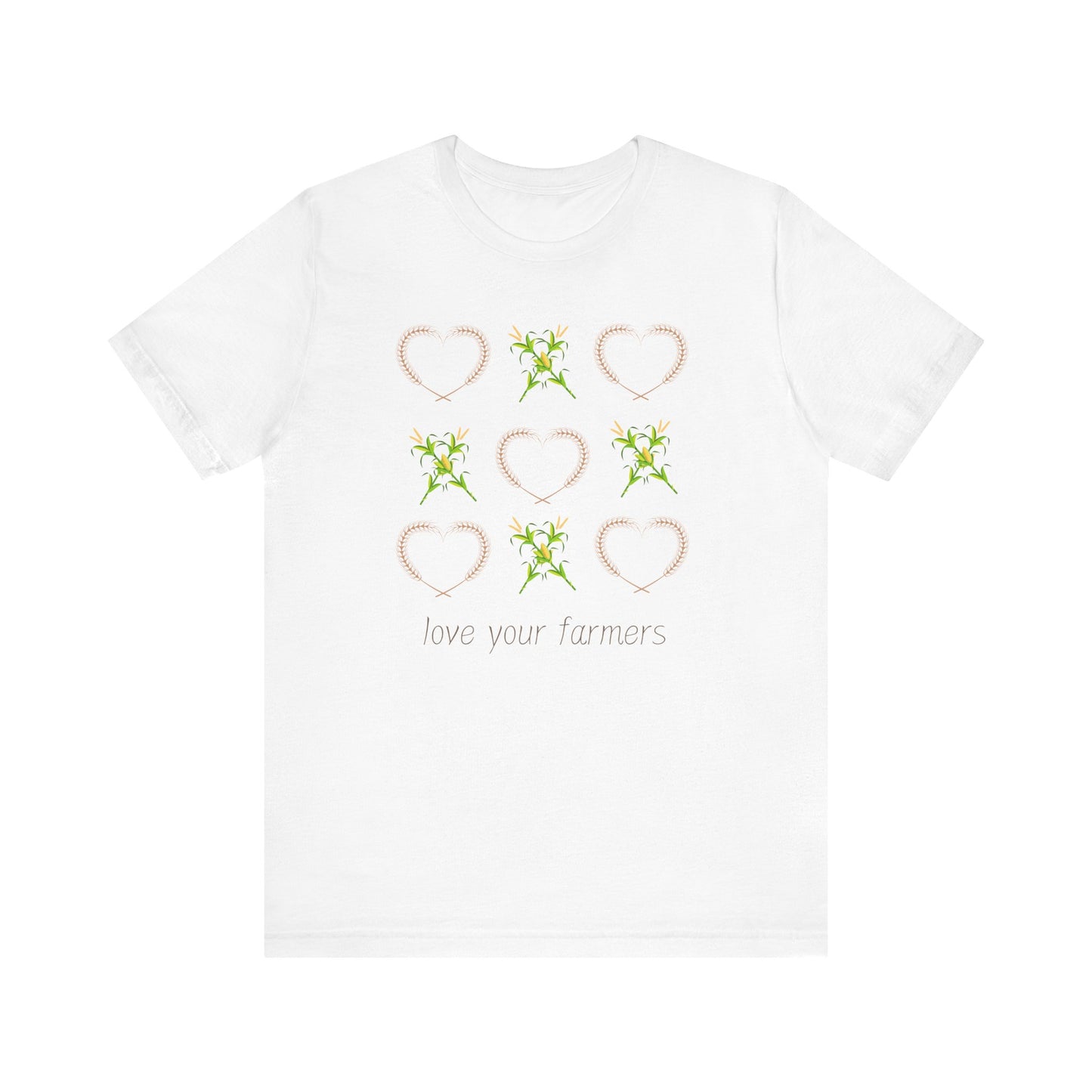 XOXO- Love Your Farmers - Adult Unisex Jersey Short Sleeve Tee