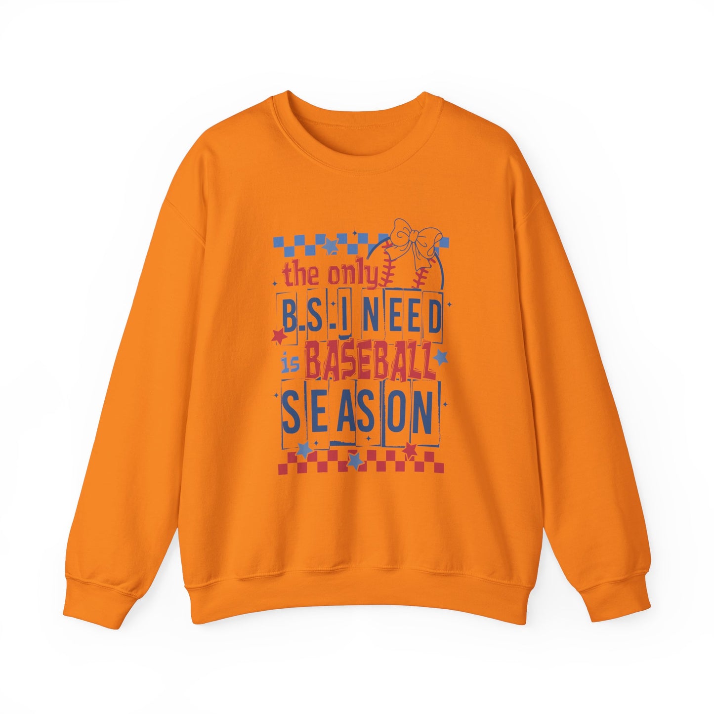 The Only BS- Baseball Season- Adult Unisex Heavy Blend™ Crewneck Sweatshirt