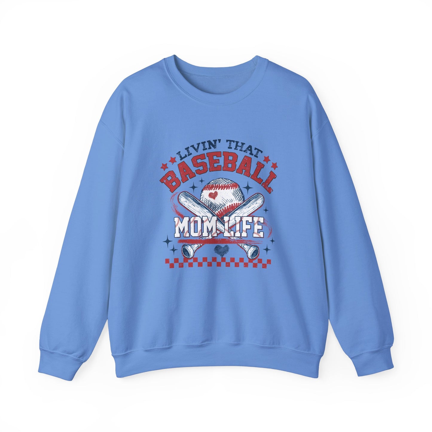 Baseball Mom Life Crewneck Sweatshirt