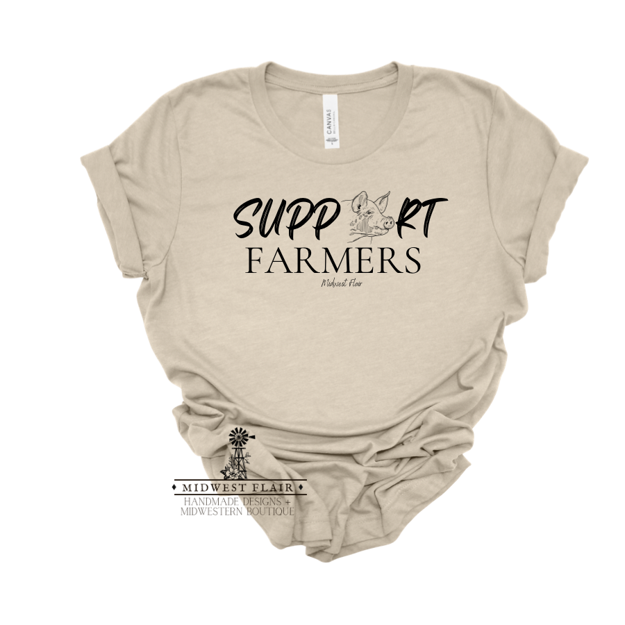 Support Farmers [PIG] - T-Shirt