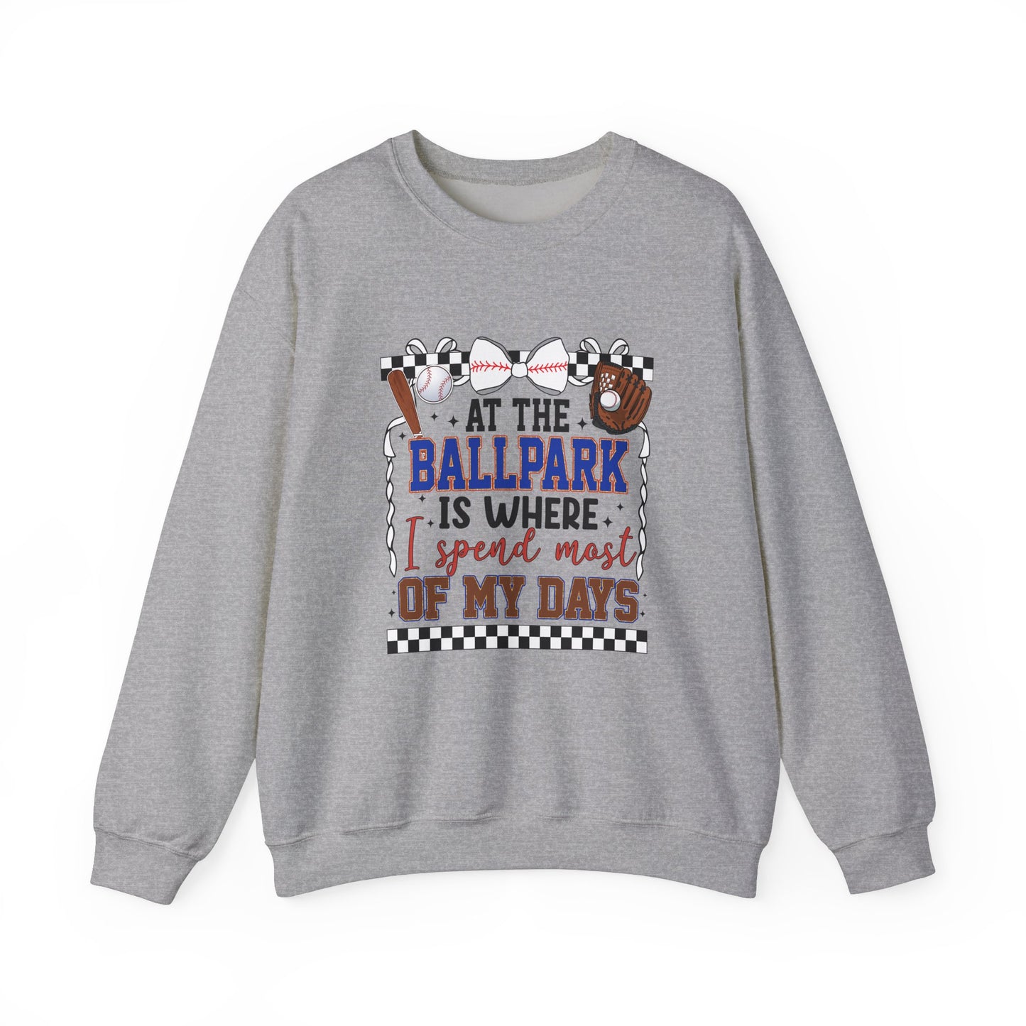 At The Ballpark- Adult Unisex Heavy Blend™ Crewneck Sweatshirt