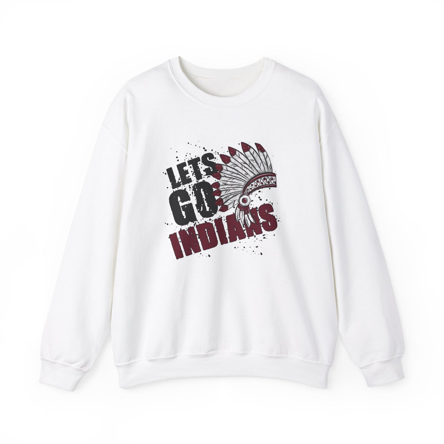 Let's Go Indians- Unisex Heavy Blend™ Crewneck Sweatshirt