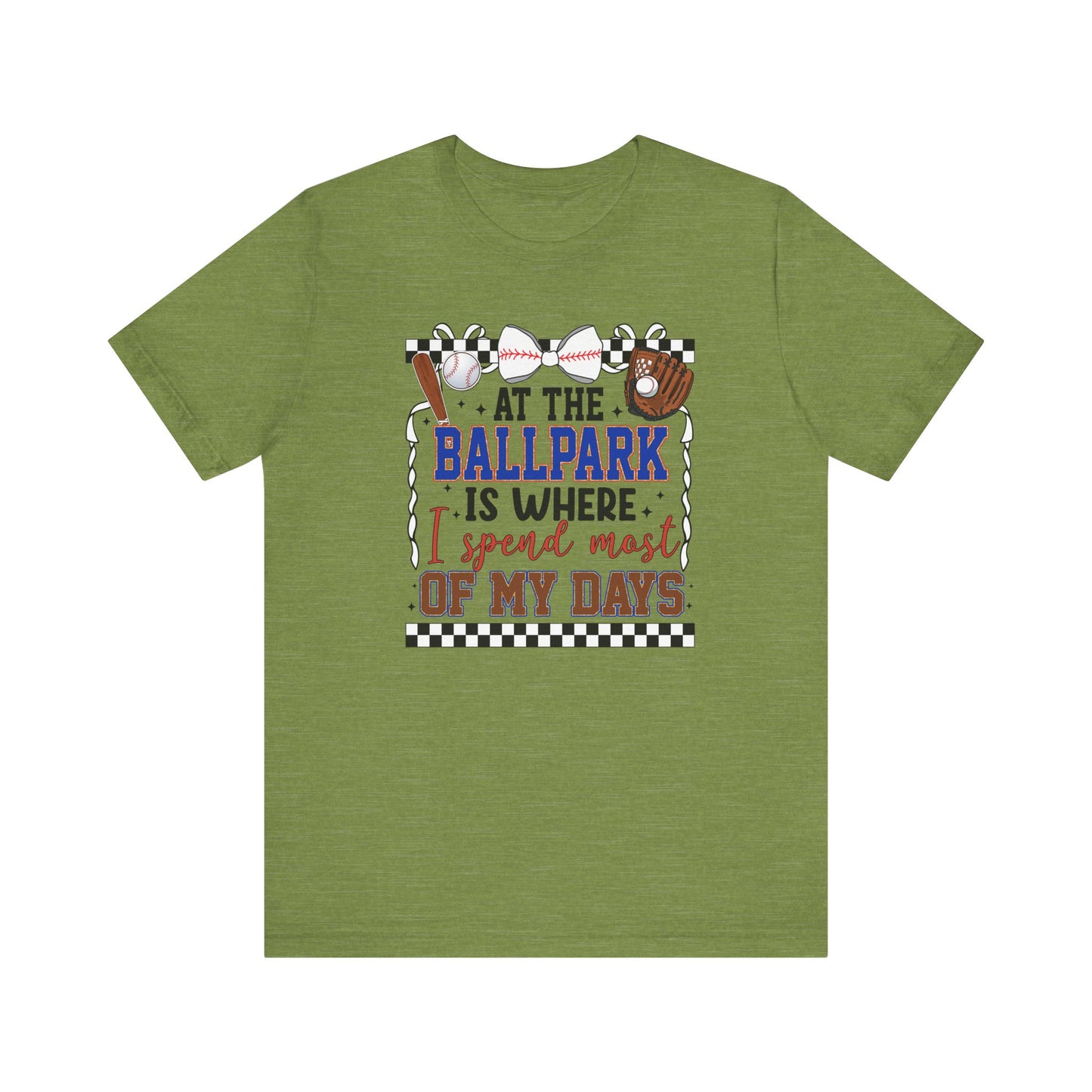 At the Ballpark- Adult Unisex Jersey Short Sleeve Tee