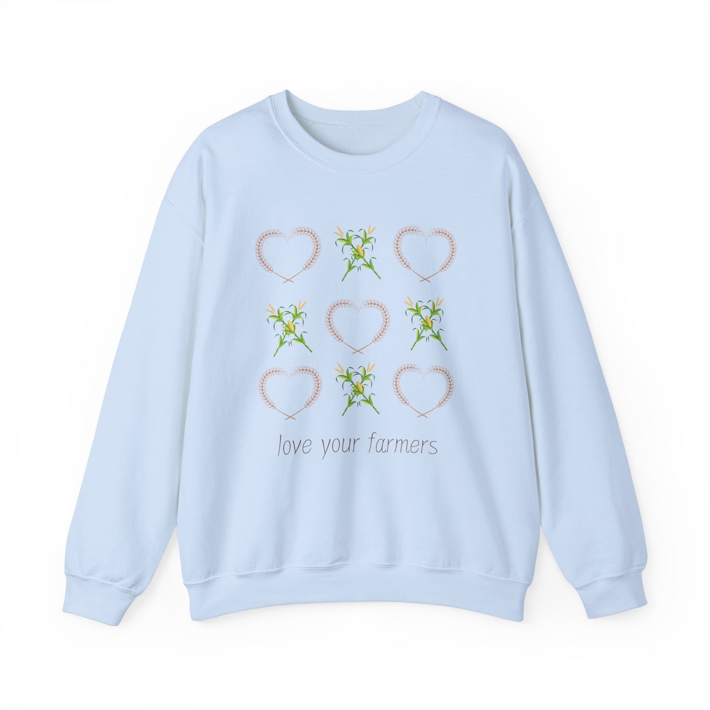 XOXO Love Your Farmers - Adult Unisex Heavy Blend™ Crewneck Sweatshirt