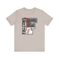 Falcons Baseball FAUX glitter- Adult Unisex Jersey Short Sleeve Tee