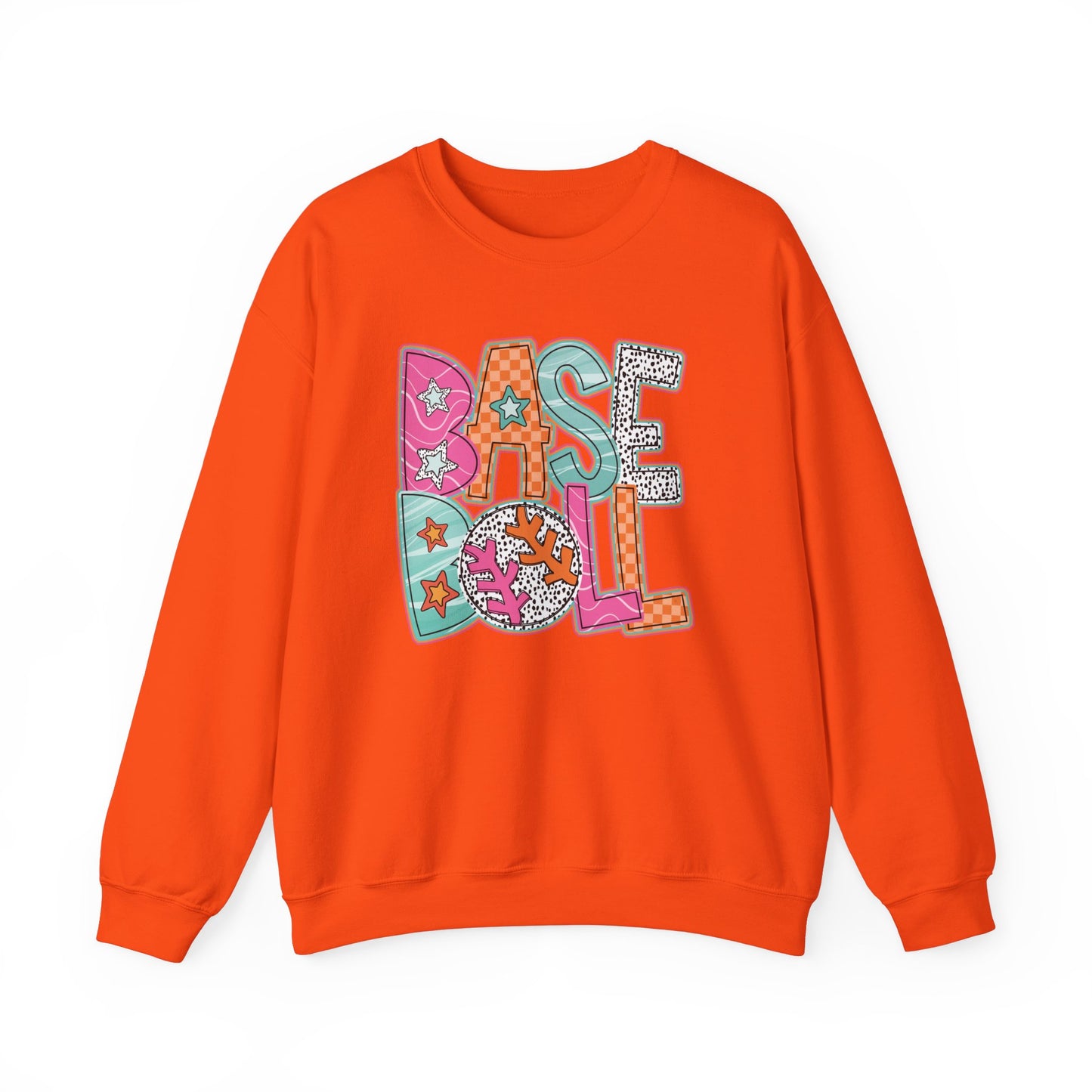 Funky Baseball- Unisex Heavy Blend™ Crewneck Sweatshirt
