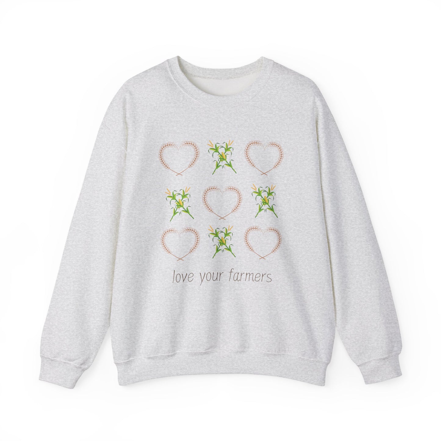 XOXO Love Your Farmers - Adult Unisex Heavy Blend™ Crewneck Sweatshirt