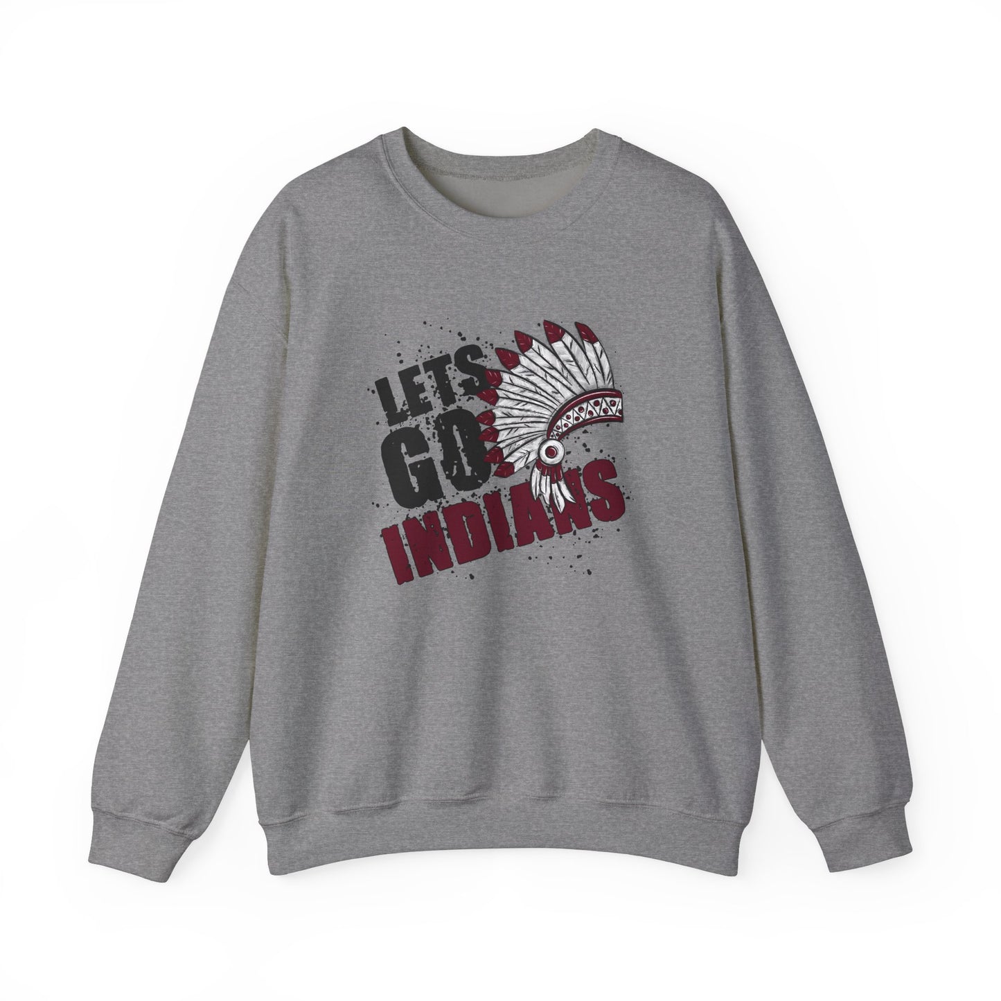 Let's Go Indians- Unisex Heavy Blend™ Crewneck Sweatshirt