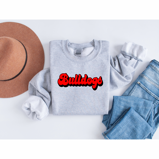 Retro Bulldogs- Crewneck