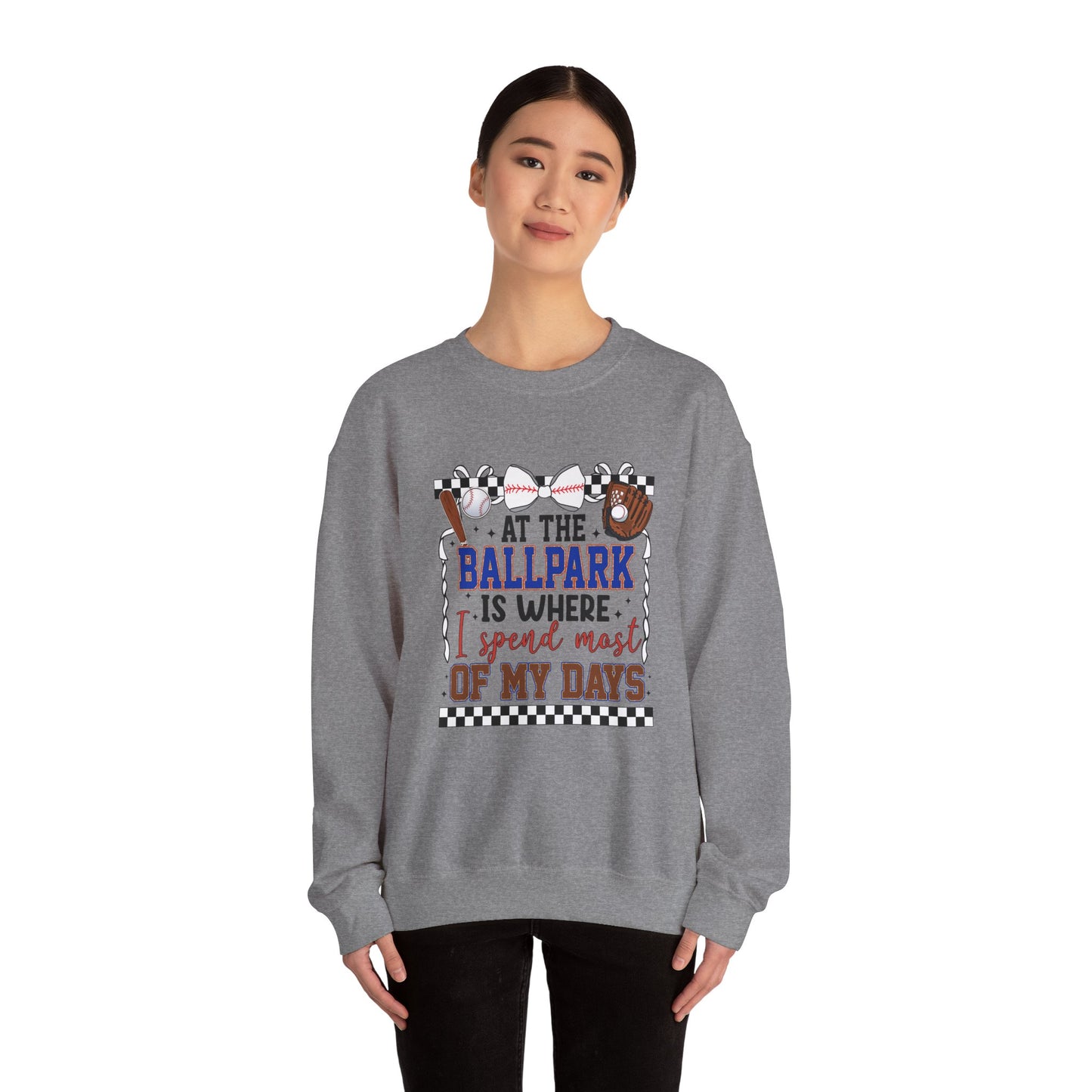 At The Ballpark- Adult Unisex Heavy Blend™ Crewneck Sweatshirt