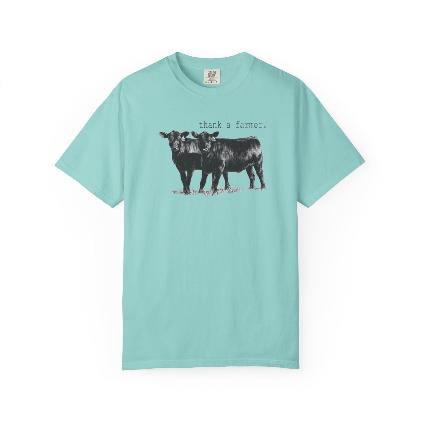 Thank a Farmer Shirt – Cow Graphic Tee – Comfort Colors Farm Shirt – Country Life Tee – Support Farmers Shirt