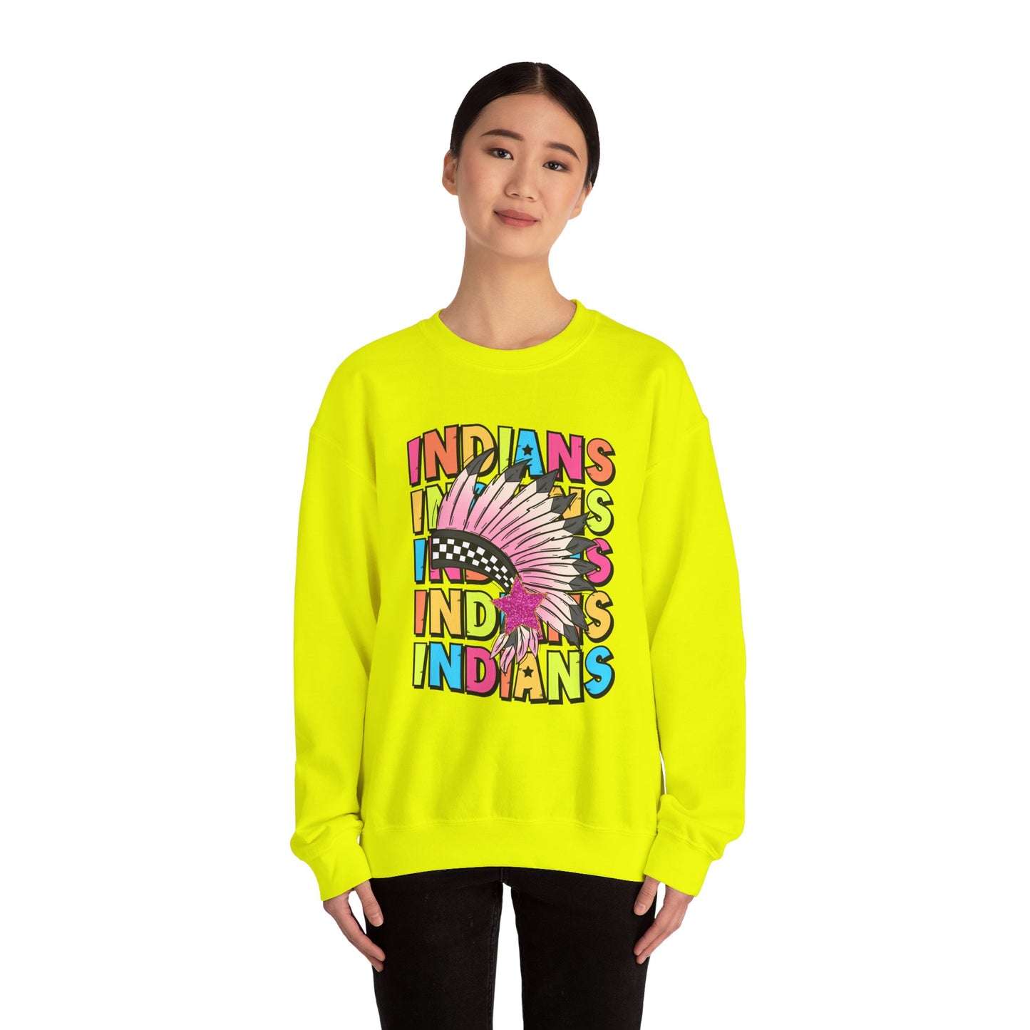 Indians- Unisex Heavy Blend™ Crewneck Sweatshirt