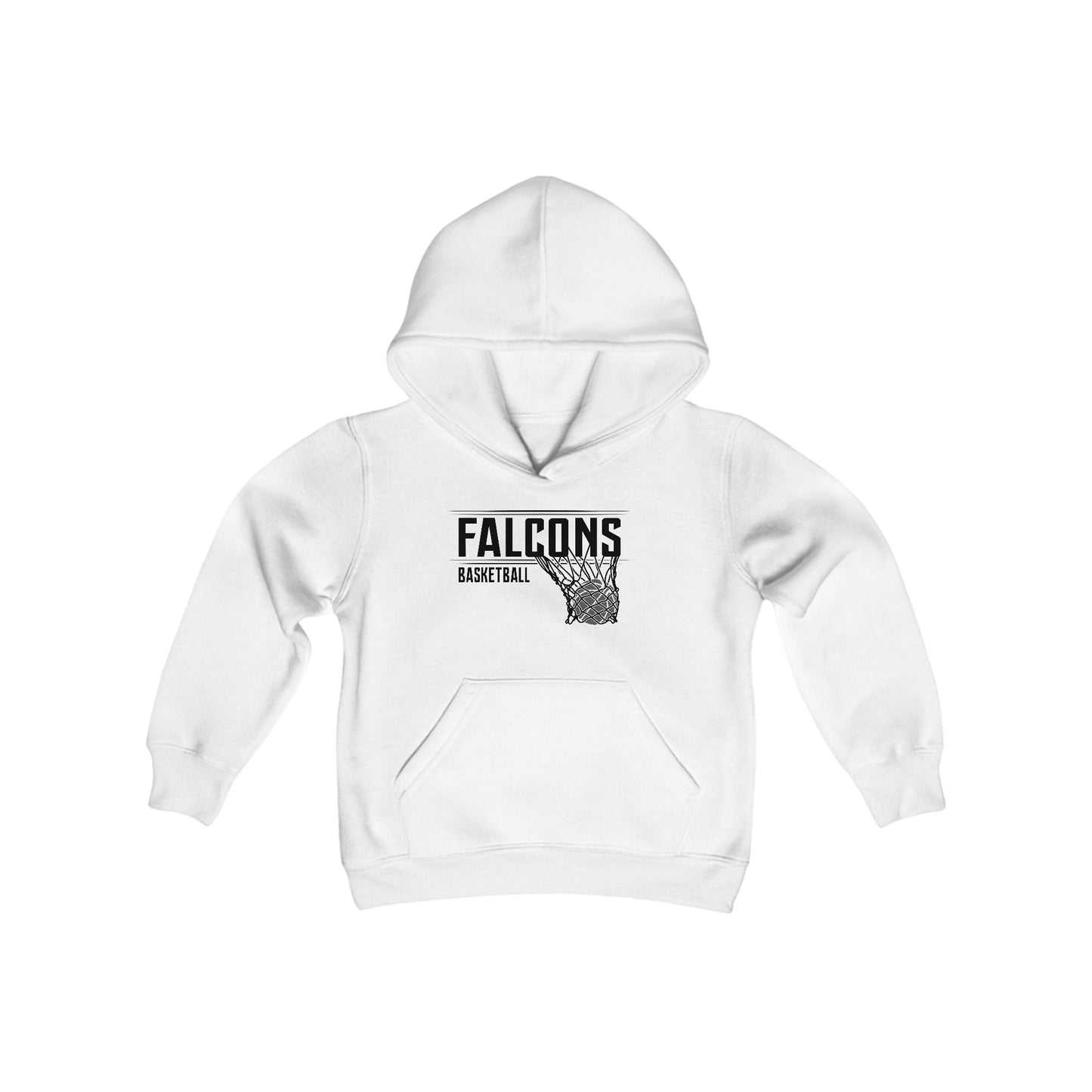 Falcons Basketball Youth Heavy Blend Hooded Sweatshirt