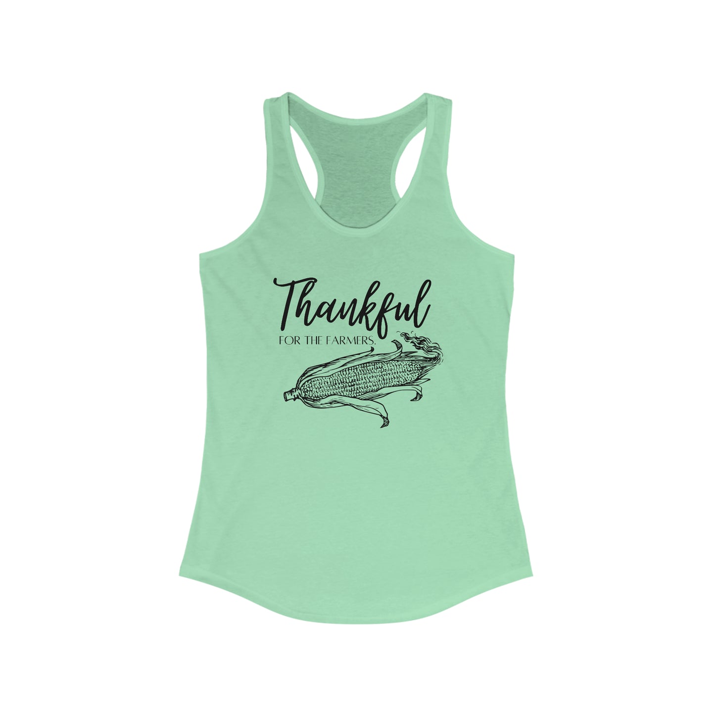 Thankful For Farmers- Women's Racerback Tank