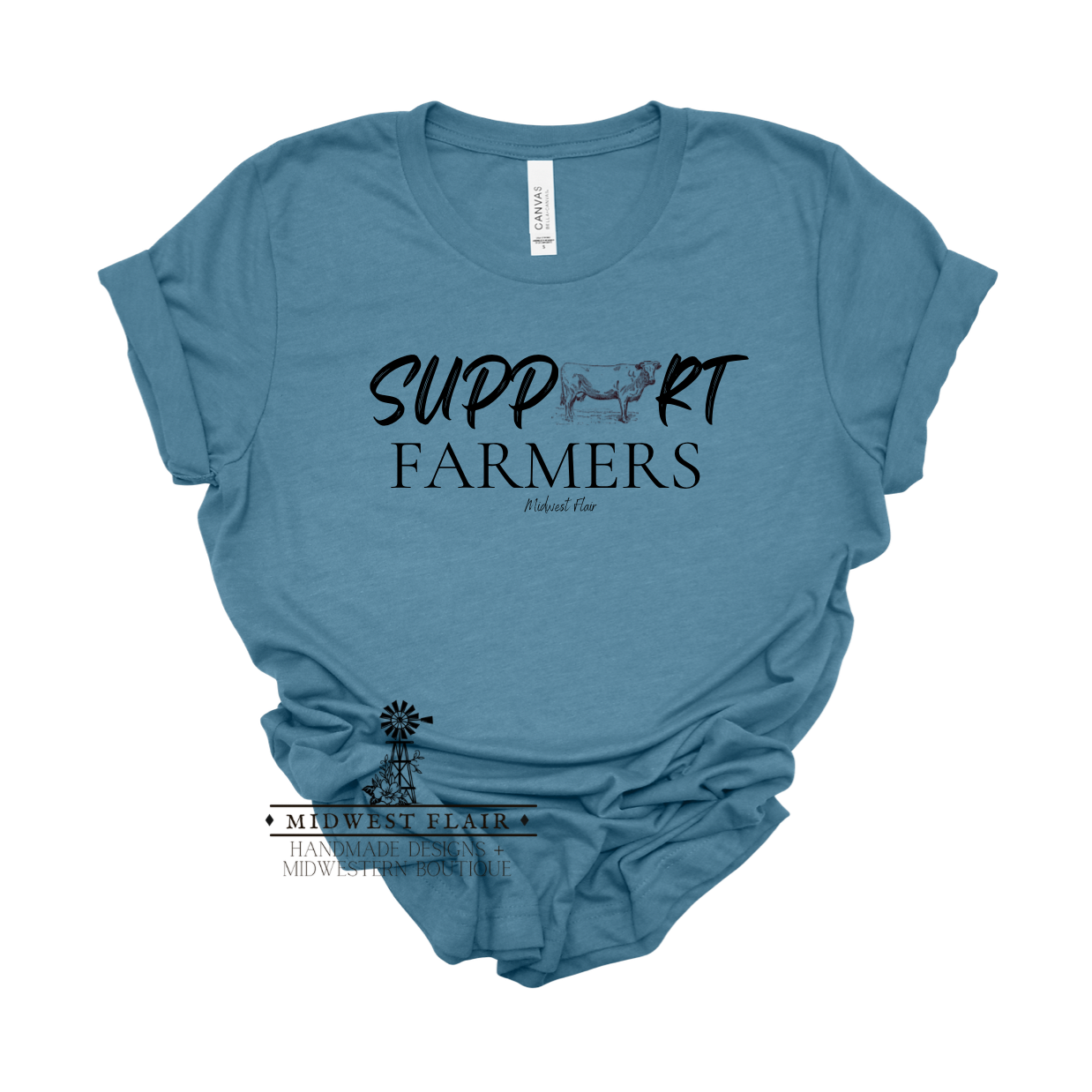 Support Farmers [COW] - T-Shirt