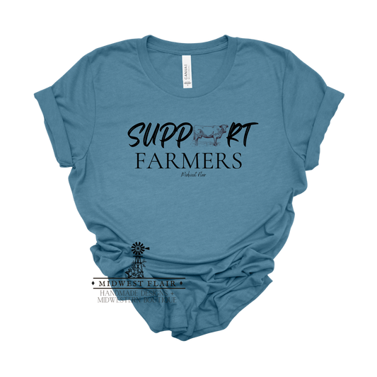 Support Farmers [COW] - T-Shirt