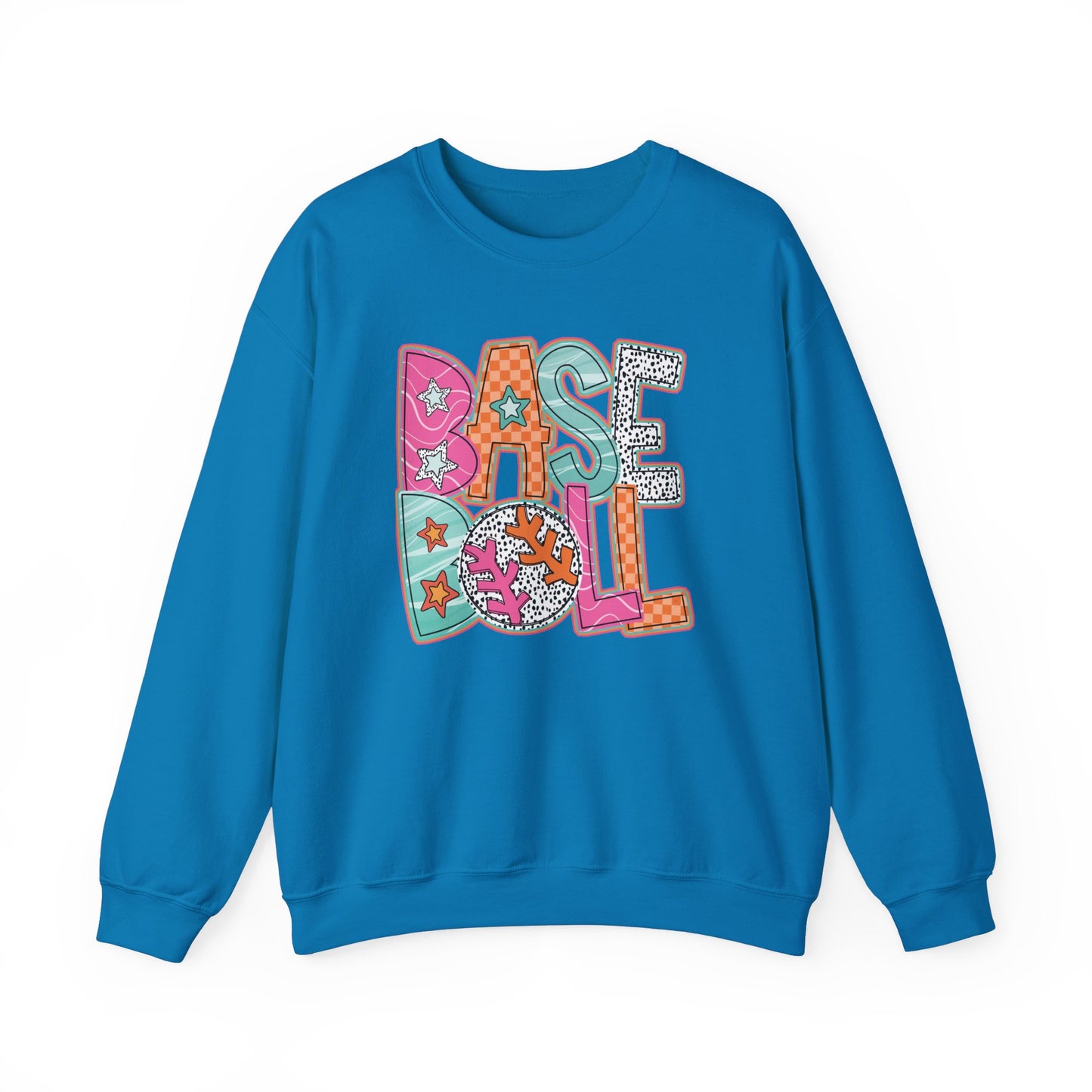 Funky Baseball- Unisex Heavy Blend™ Crewneck Sweatshirt
