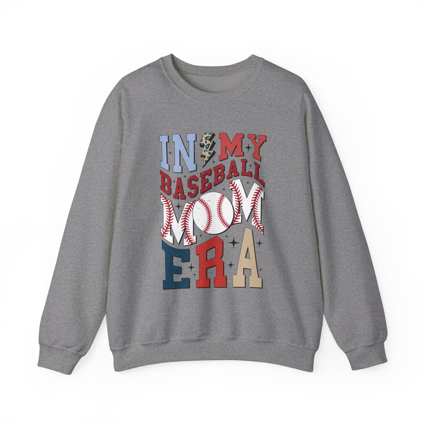 Baseball Mom- Adult Unisex Heavy Blend™ Crewneck Sweatshirt