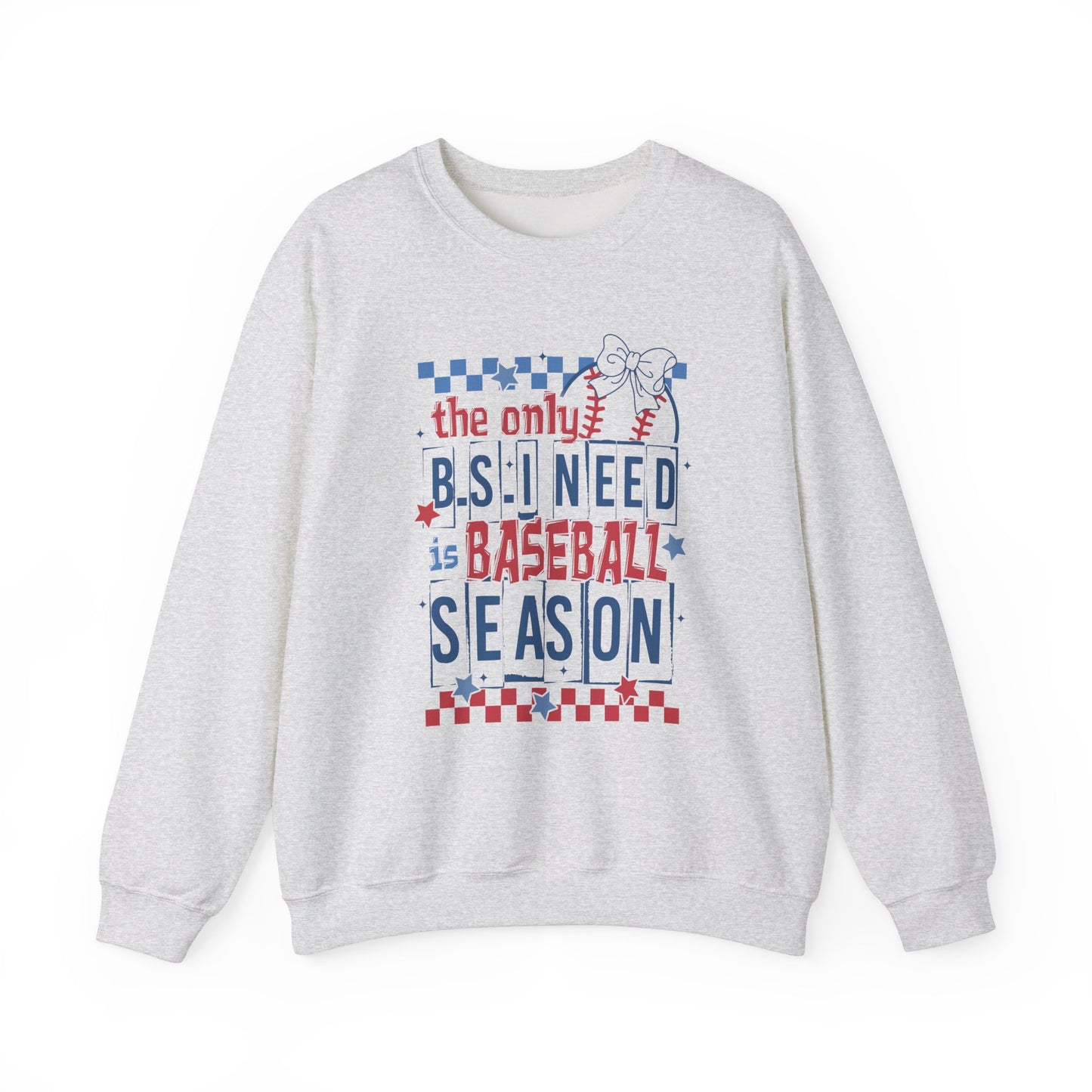 The Only BS- Baseball Season- Adult Unisex Heavy Blend™ Crewneck Sweatshirt