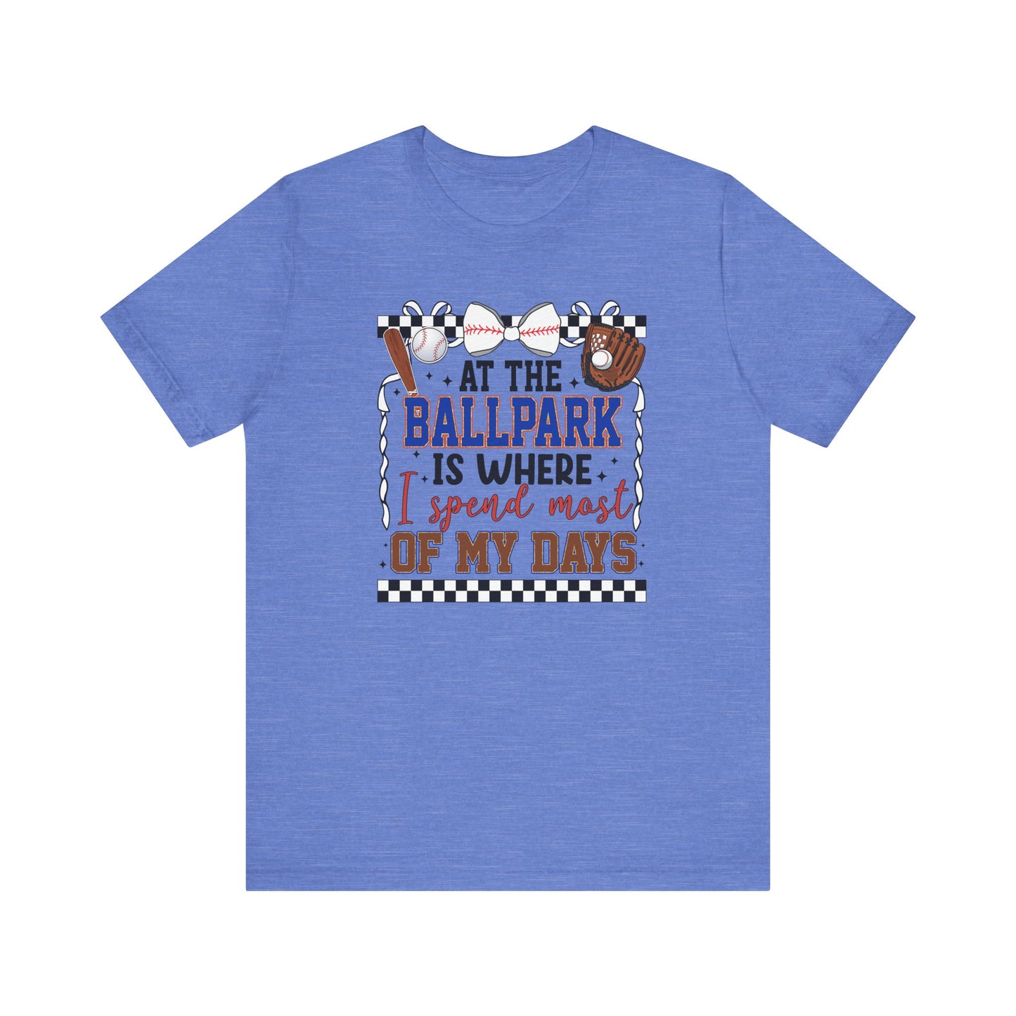 At the Ballpark- Adult Unisex Jersey Short Sleeve Tee