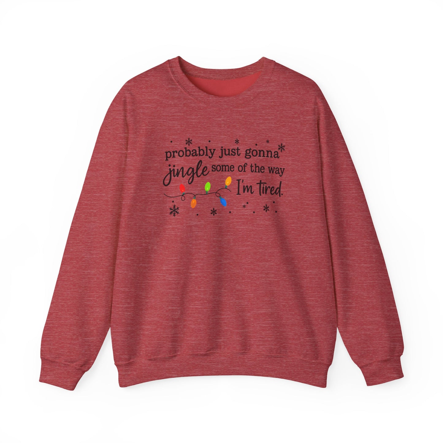 Jingle Some of the Way-  Multi Color Ink- Crewneck Sweatshirt