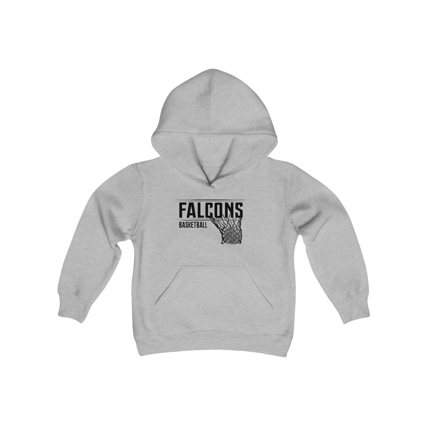 Falcons Basketball Youth Heavy Blend Hooded Sweatshirt