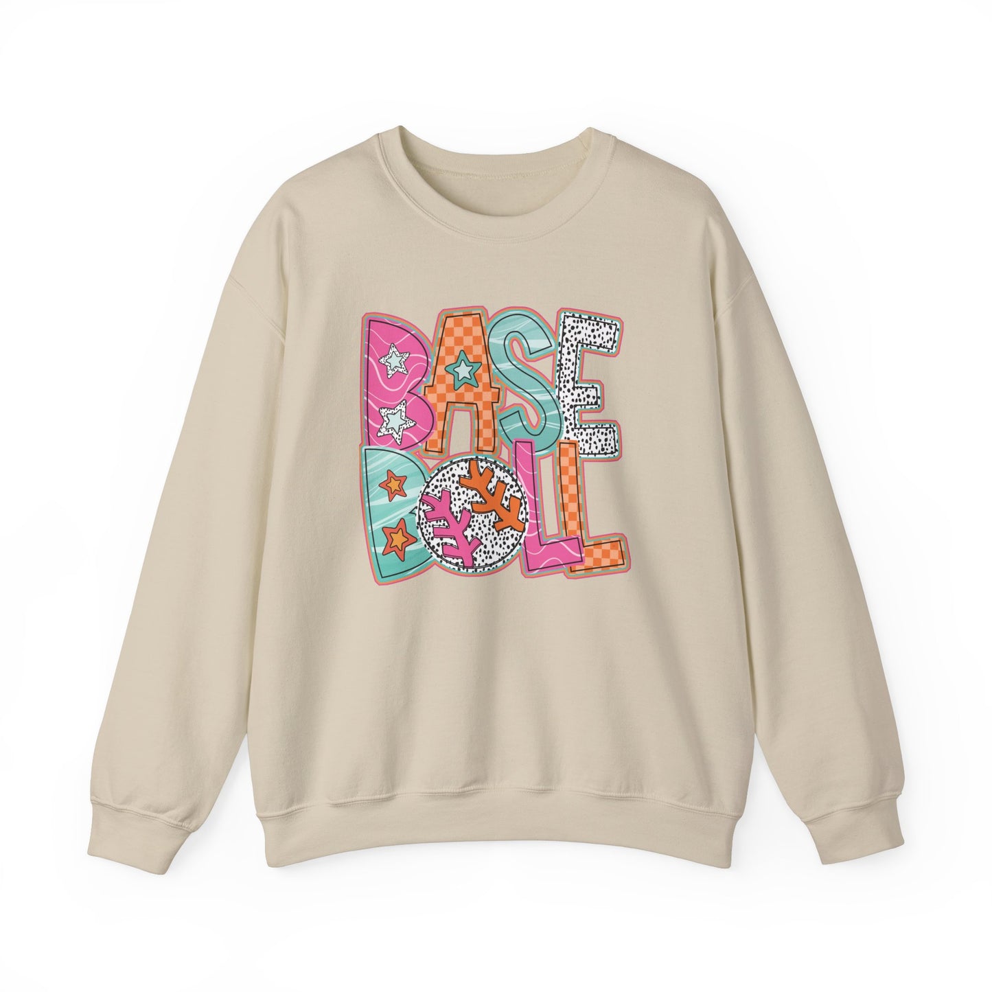 Funky Baseball- Unisex Heavy Blend™ Crewneck Sweatshirt