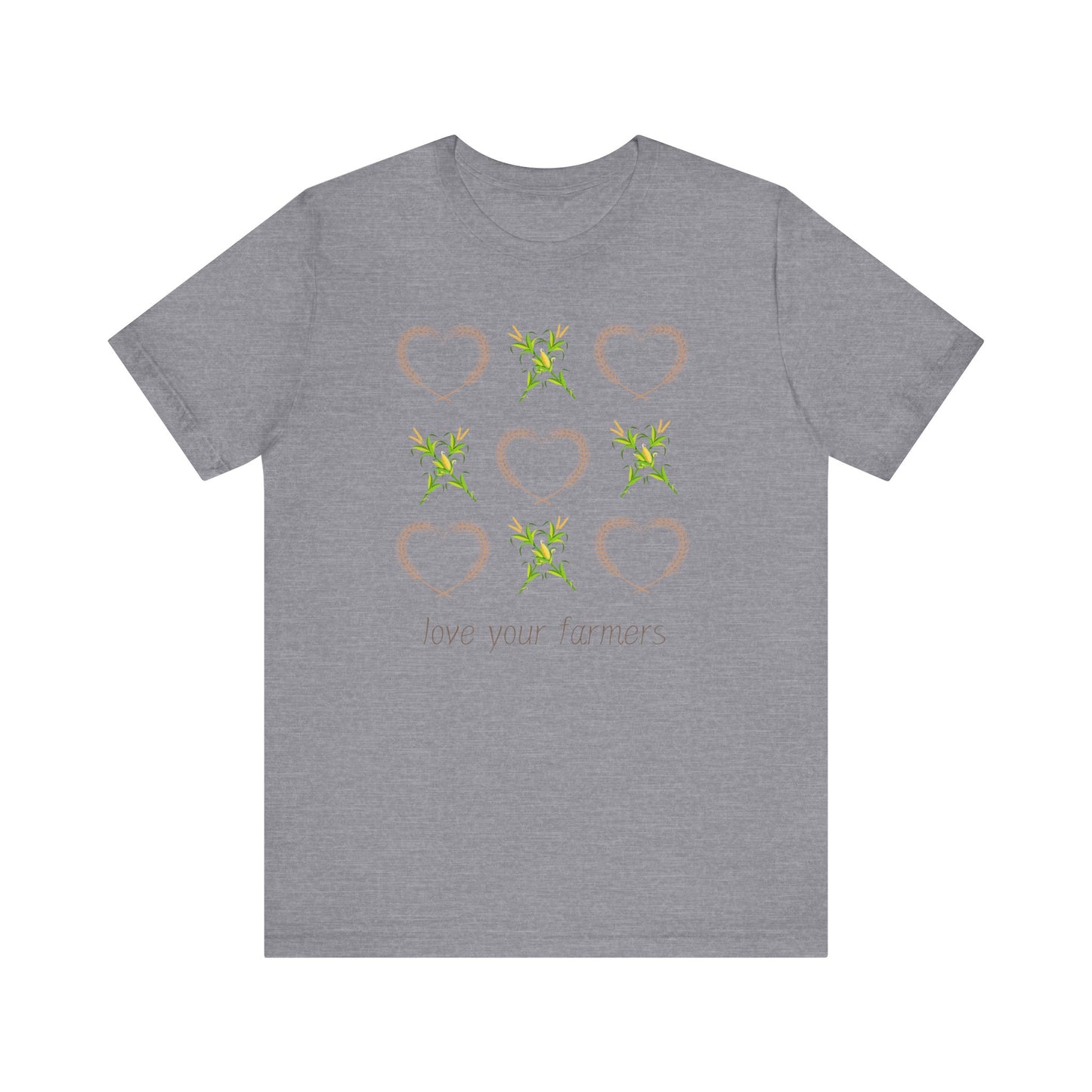 XOXO- Love Your Farmers - Adult Unisex Jersey Short Sleeve Tee