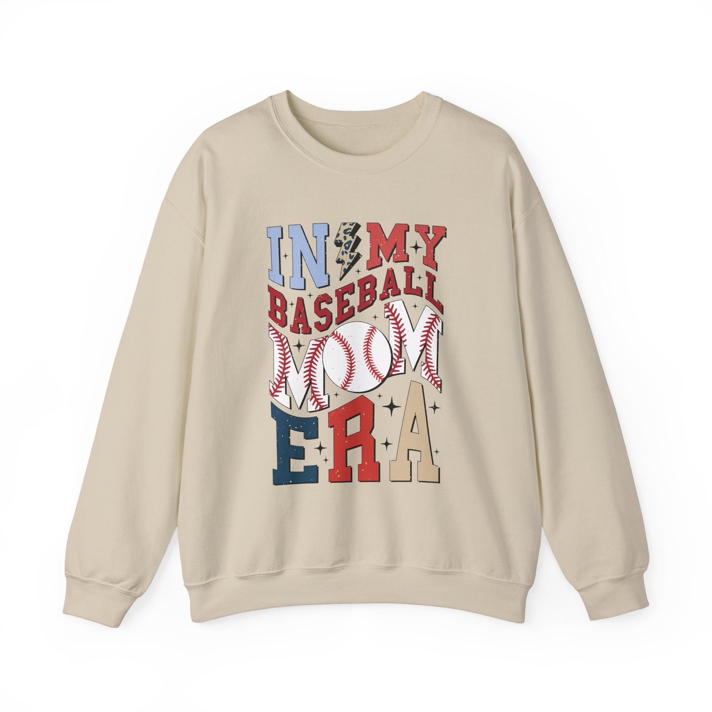Baseball Mom- Adult Unisex Heavy Blend™ Crewneck Sweatshirt