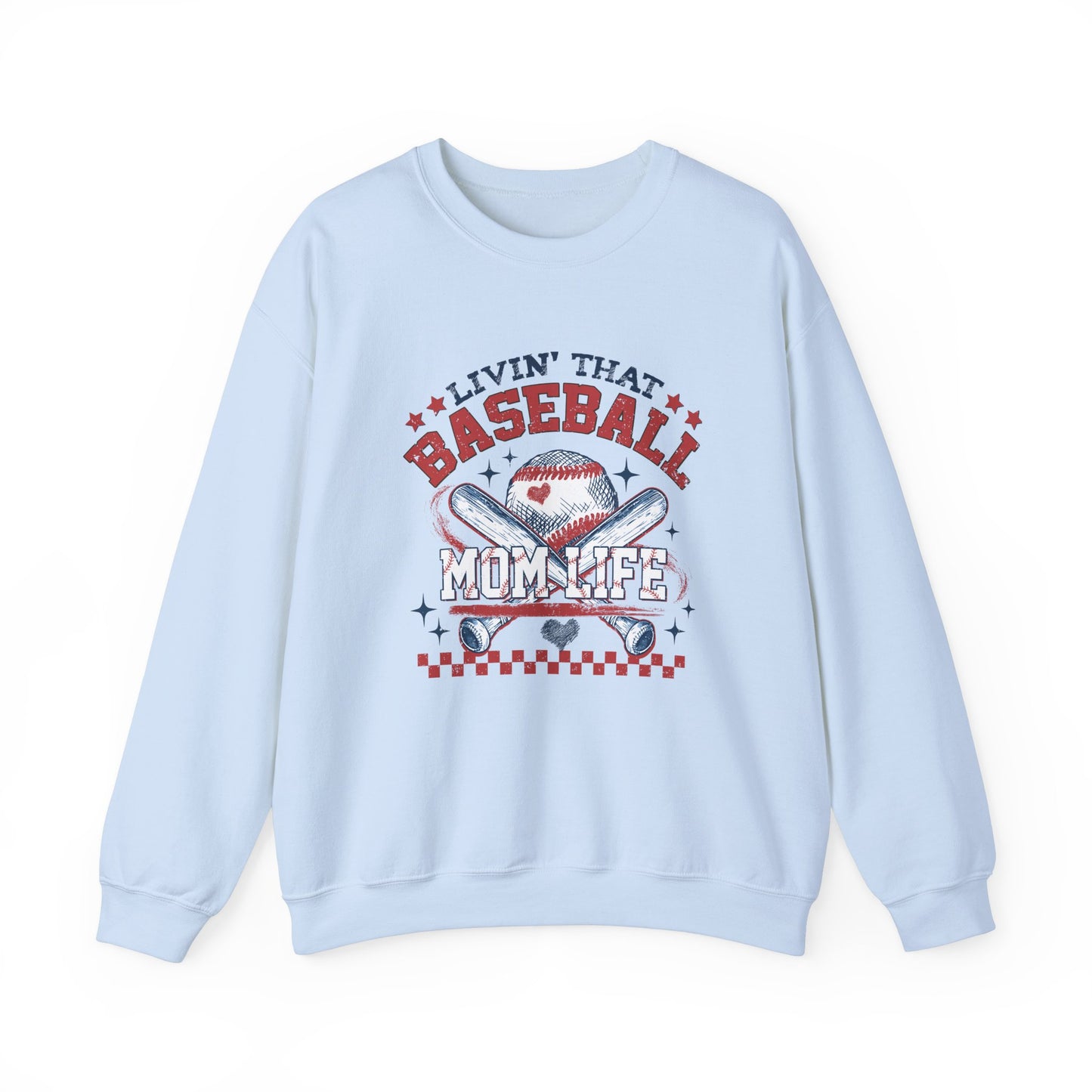 Baseball Mom Life Crewneck Sweatshirt