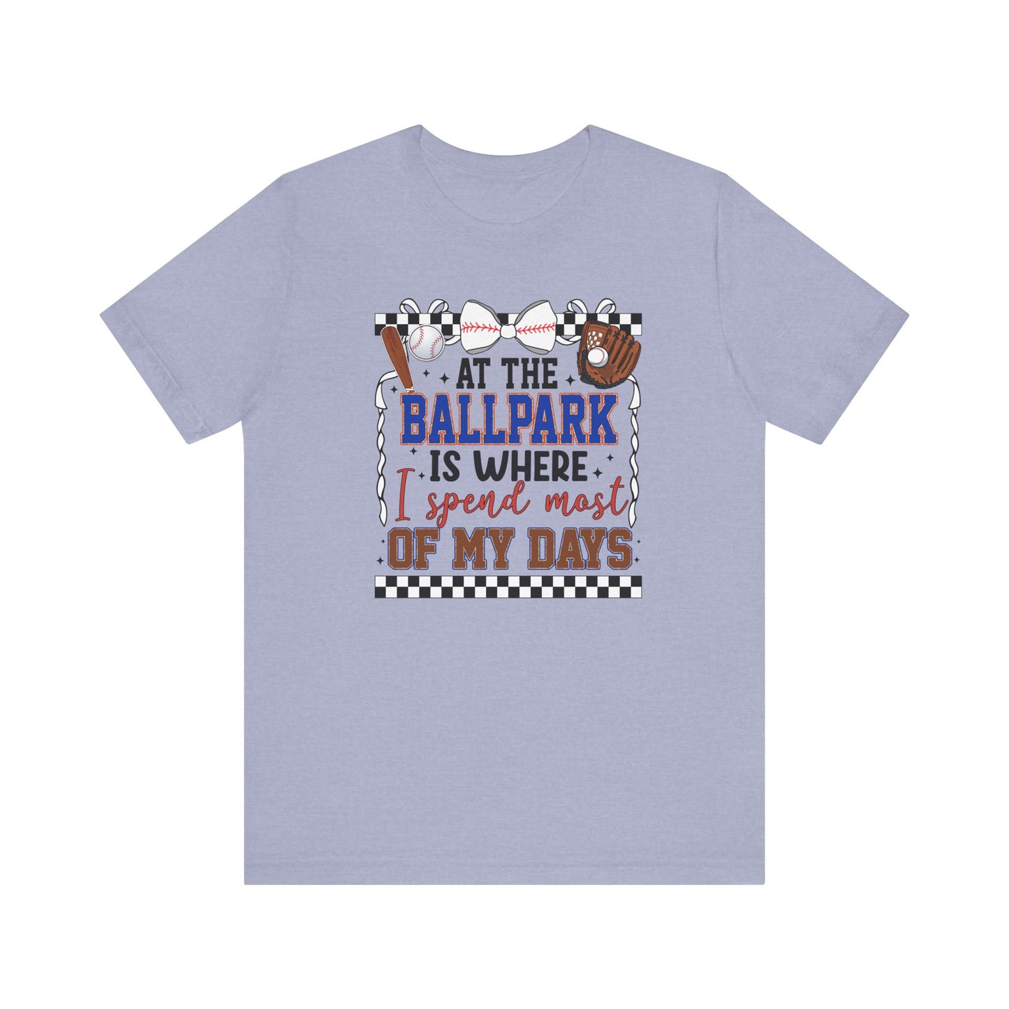 At the Ballpark- Adult Unisex Jersey Short Sleeve Tee