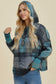 Oh Happy Day Plaid Dropped Shoulder Hoodie