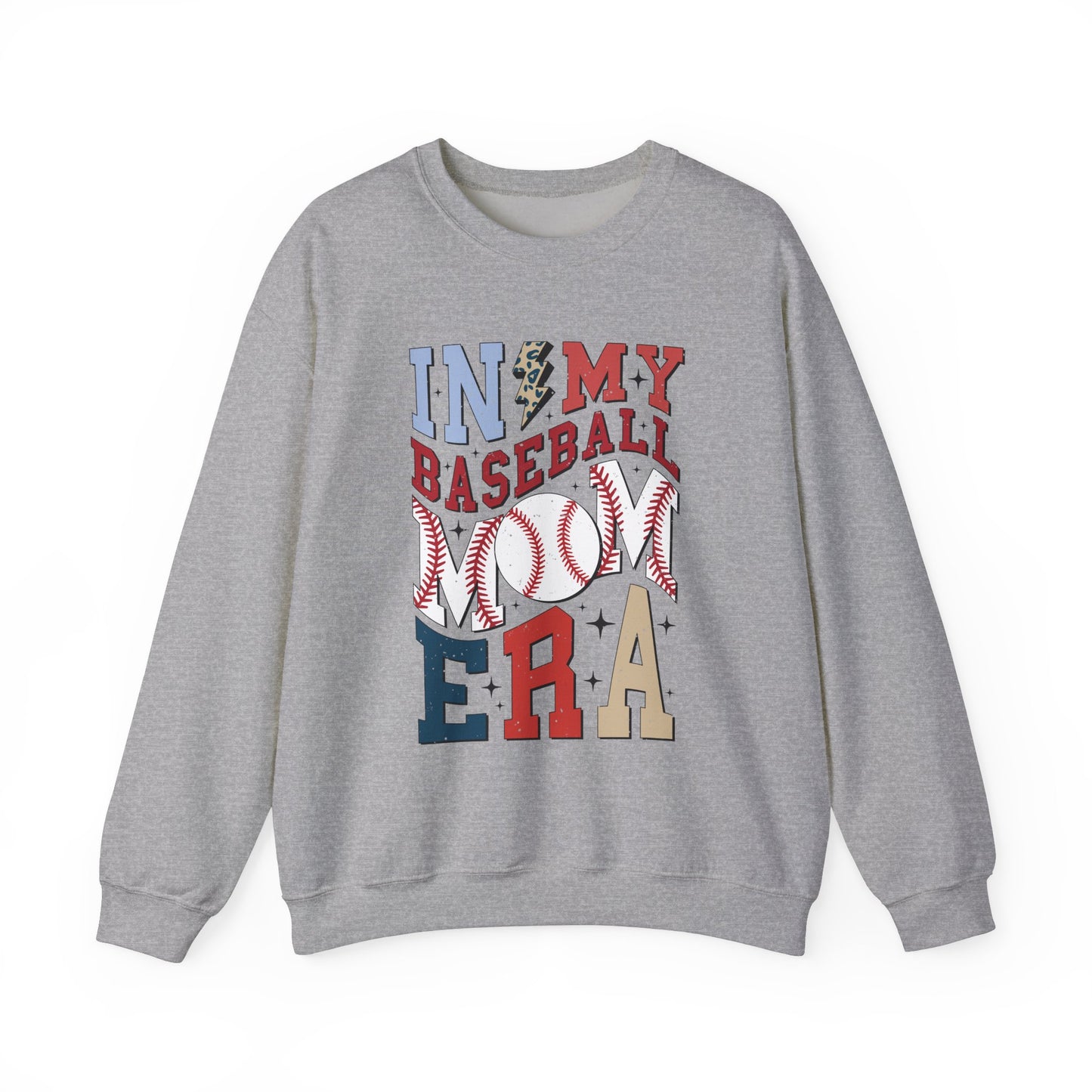 Baseball Mom- Adult Unisex Heavy Blend™ Crewneck Sweatshirt