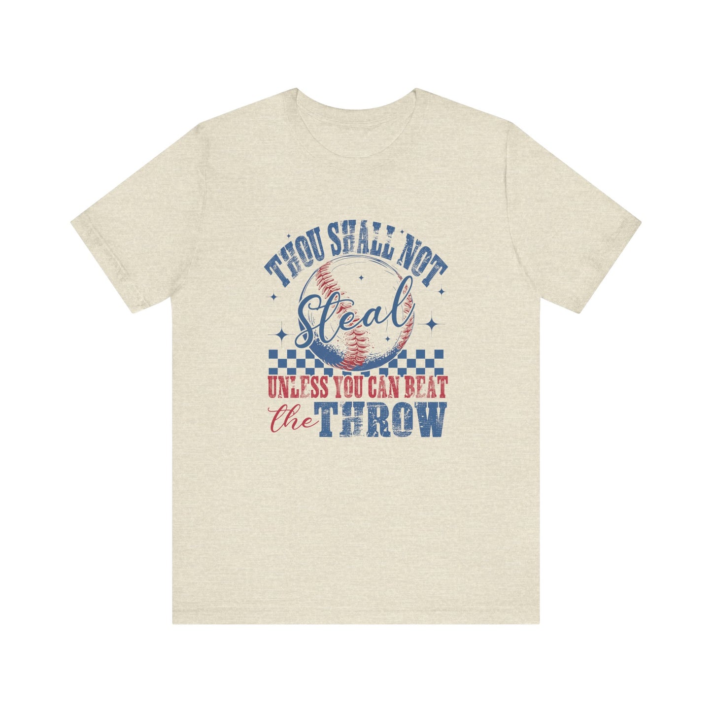 Baseball Tee - Thou Shall Not Steal Adult Unisex Jersey Short Sleeve Tee