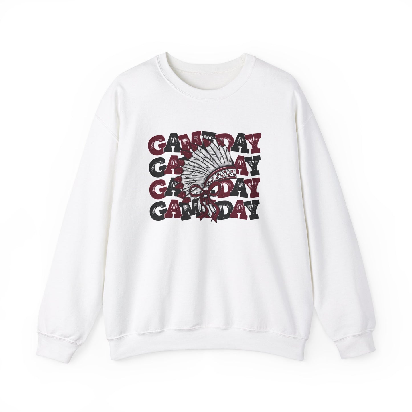 Game Day Indians - Unisex Heavy Blend™ Crewneck Sweatshirt