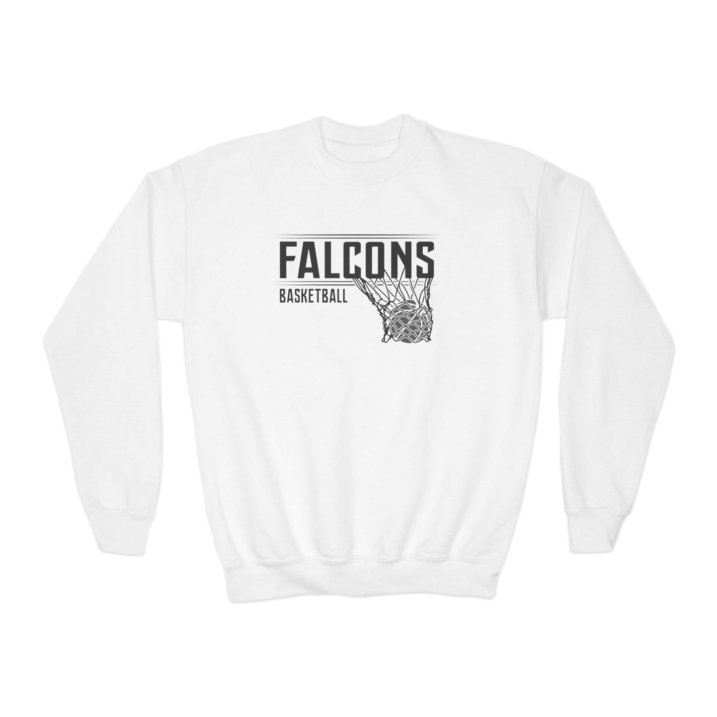 Falcons Basketball Youth Crewneck Sweatshirt