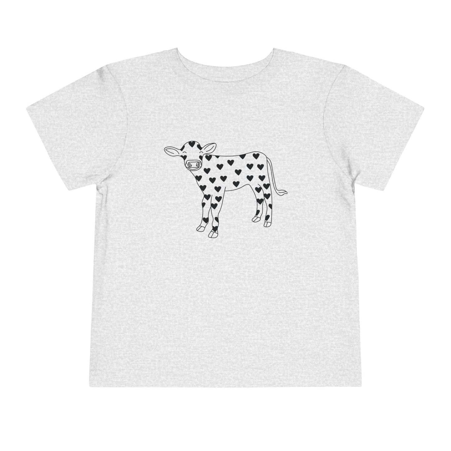 Valentine Cow Toddler Short Sleeve Tee