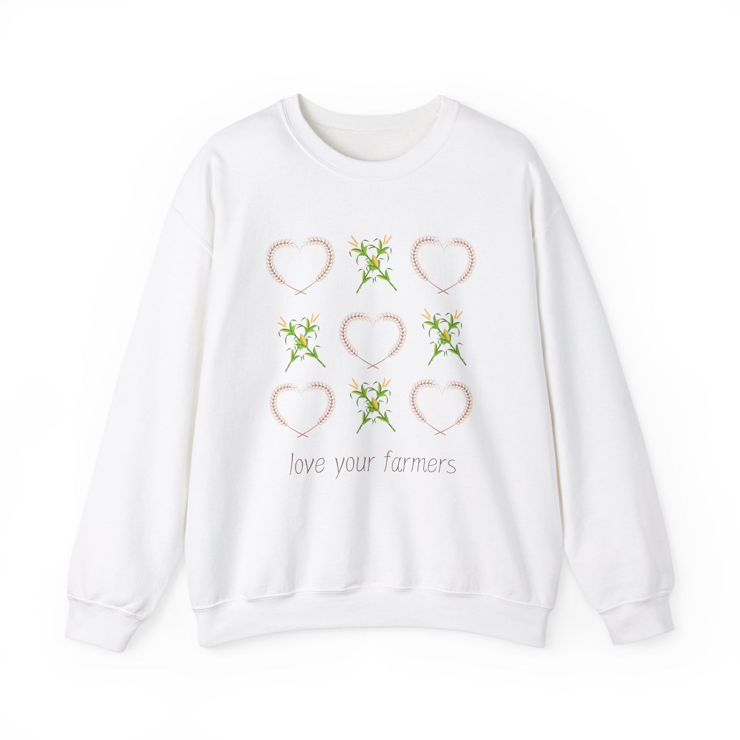 XOXO Love Your Farmers - Adult Unisex Heavy Blend™ Crewneck Sweatshirt