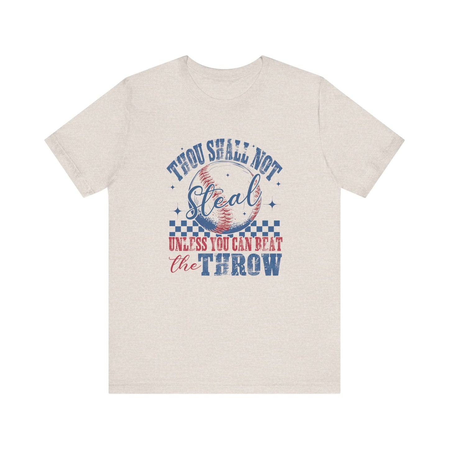 Baseball Tee - Thou Shall Not Steal Adult Unisex Jersey Short Sleeve Tee