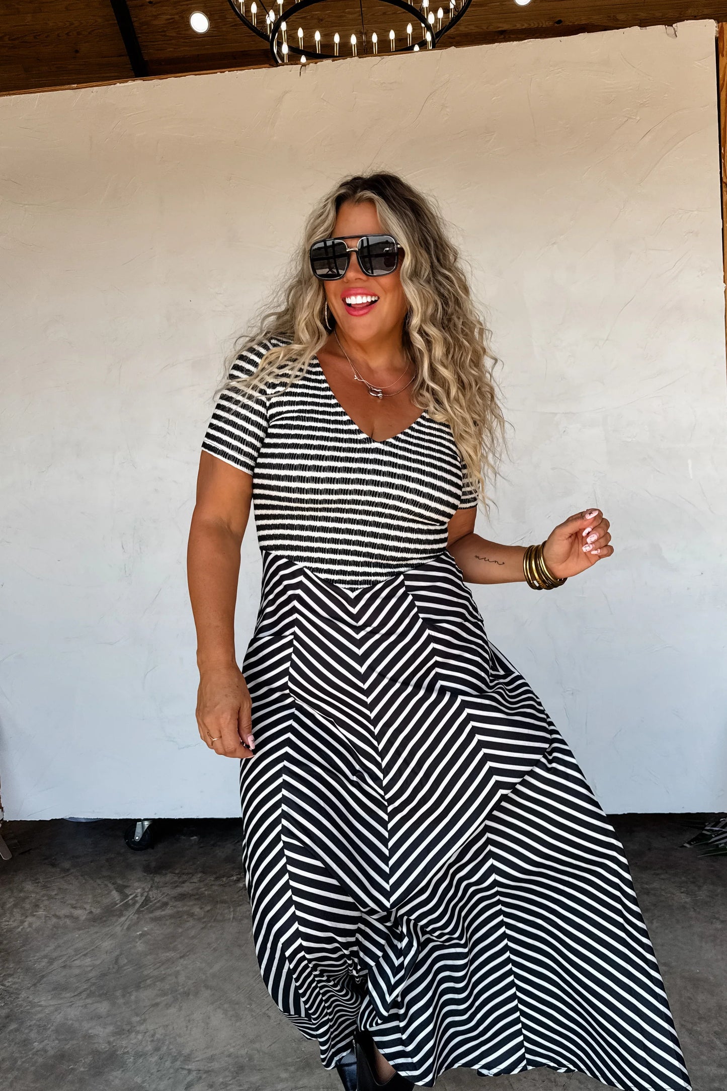 PREORDER: Calista Stripe Dress