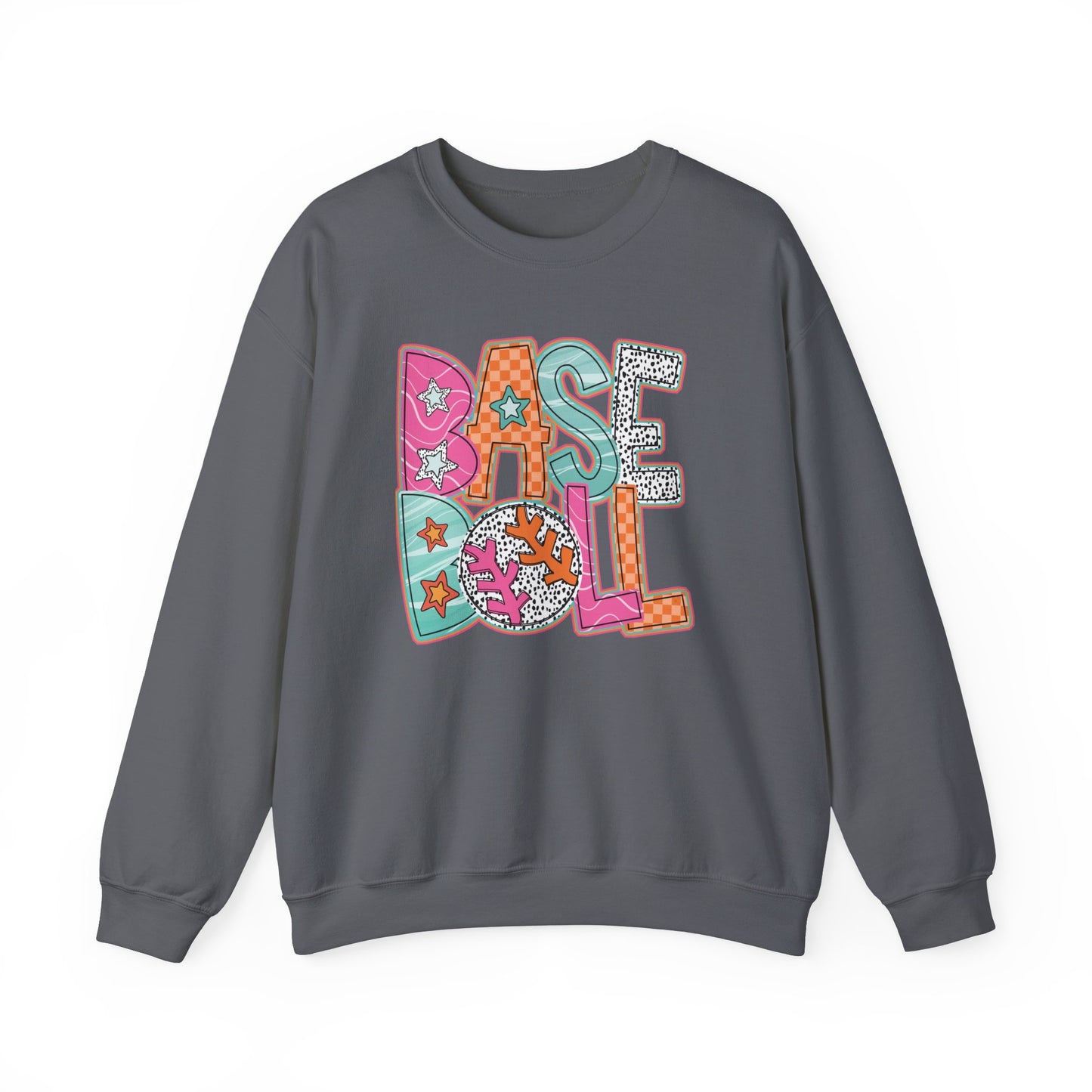Funky Baseball- Unisex Heavy Blend™ Crewneck Sweatshirt