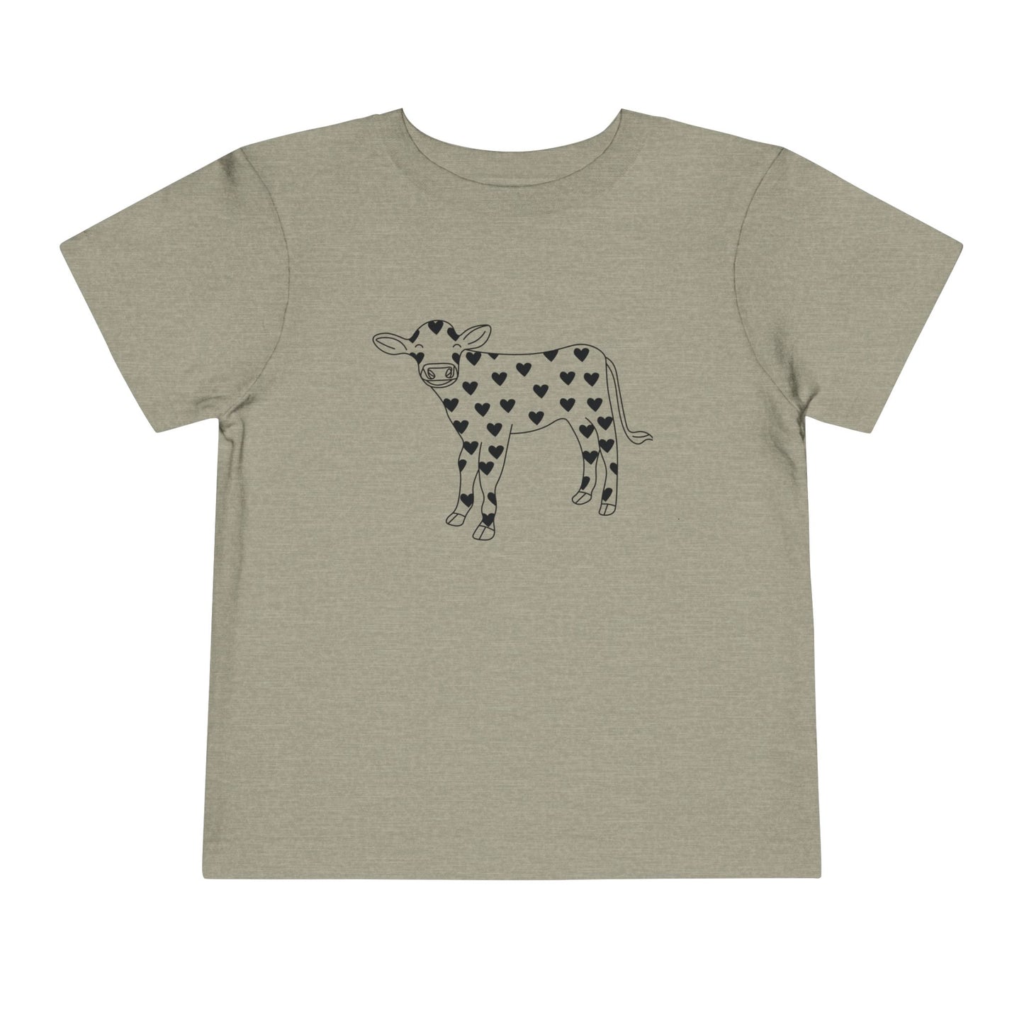 Valentine Cow Toddler Short Sleeve Tee