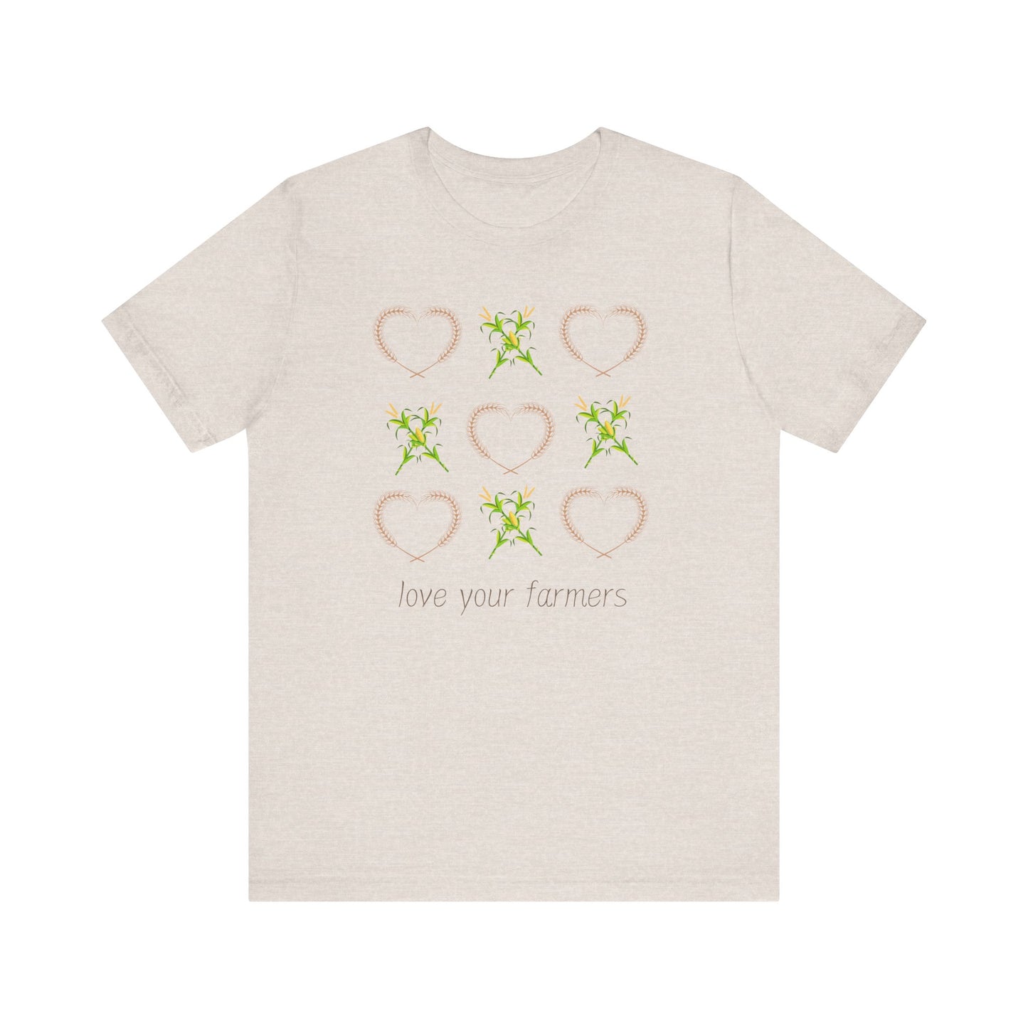 XOXO- Love Your Farmers - Adult Unisex Jersey Short Sleeve Tee
