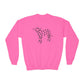 Valentines Cow- Youth Crewneck Sweatshirt